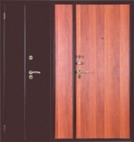Дверь стальная Аргус Двупольная (Стандарт) Ночь Орвиетто ( р-р 1200 * 2050 мм )