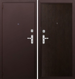 Дверь стальная Аргус Гладкая (Эконом-2) Дуб Беловежский