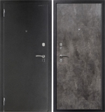 Дверь стальная Аргус Гладкая (Стандарт) Цемент Тёмный