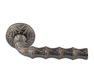 Ручка дверная Пальма (застар.серебро)