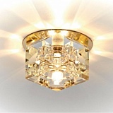 Декоративный потолочный светильник Ambrella light D605 CL/G золото/прозрачный